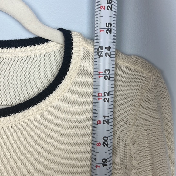 Talbots Small puma cotton striped long sleeve women’s sweater - Picture 7 of 8